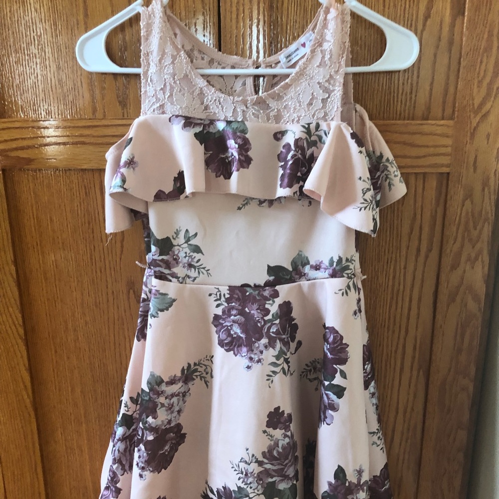 pink flower dress